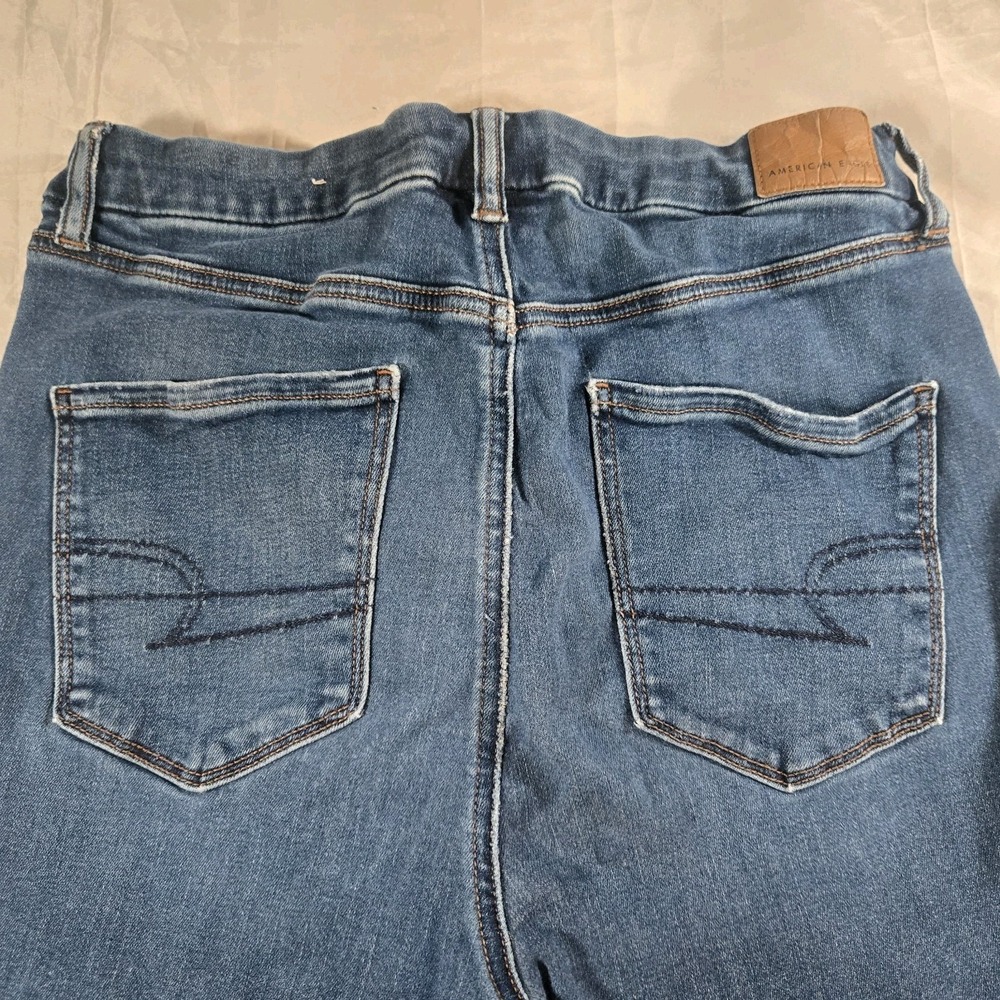 American Eagle Curvy Super Hi-Rise Jegging Next Level Stretch Jeans 12 Short - Picture 10 of 11